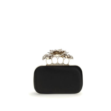 Alexander McQueen Carnation Knuckle Clutch - Beyzy Store - Alexander McQueen