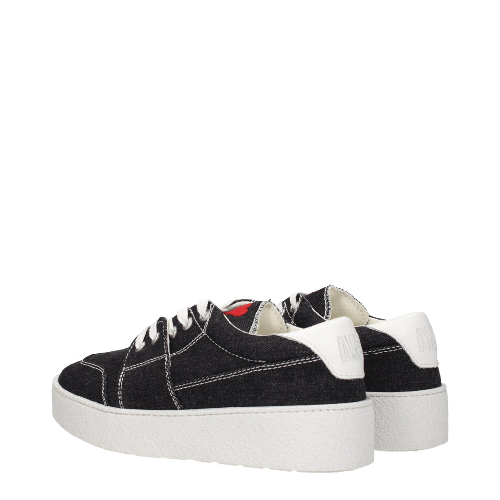 Ami Paris Black Fabric Sneakers - Beyzy Store - Ami Paris