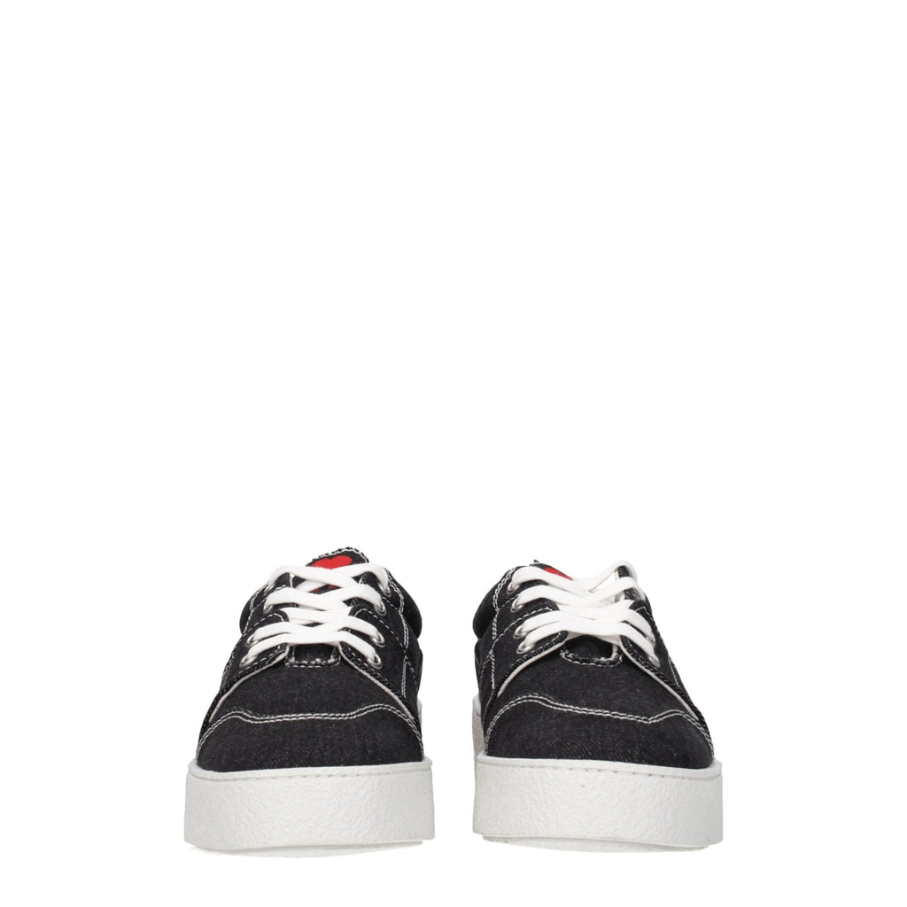 Ami Paris Black Fabric Sneakers - Beyzy Store - Ami Paris