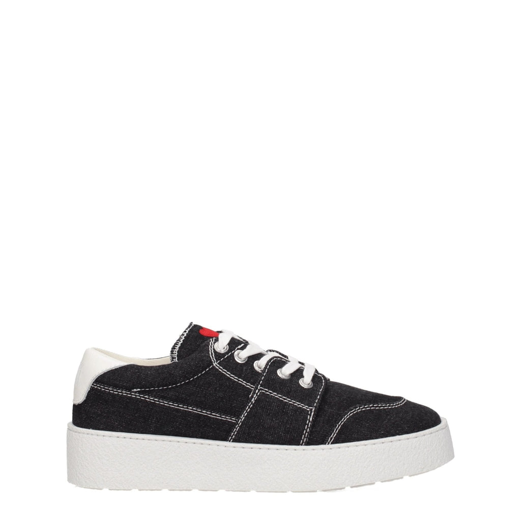 Ami Paris Black Fabric Sneakers - Beyzy Store - Ami Paris