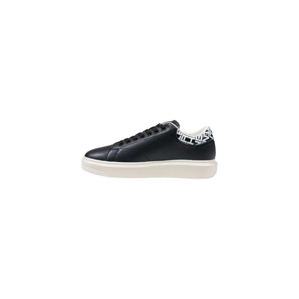 Armani Exchange Black And White Leather Sneaker - Beyzy Store - Armani Exchange