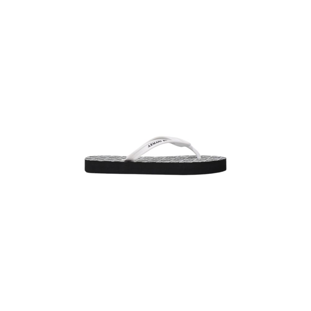 Armani Exchange Black And White Rubber Flip - Flop Sandal - Beyzy Store - Armani Exchange