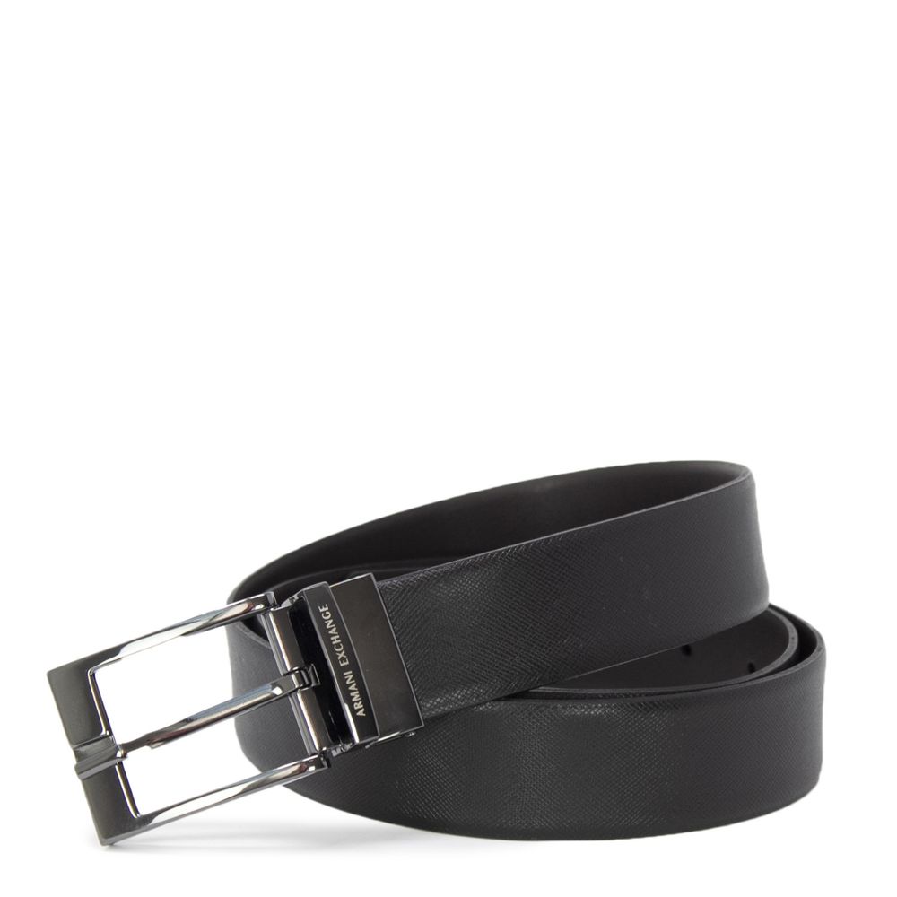 Armani Exchange Black Leather Belt - Beyzy Store - Armani Exchange