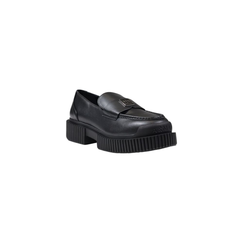 Armani Exchange Black Leather Platform - Beyzy Store - Armani Exchange