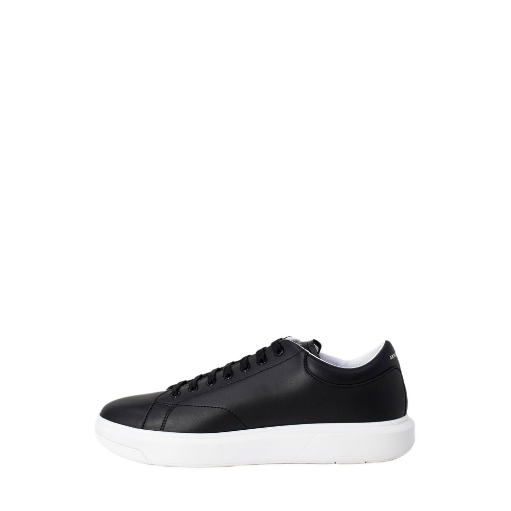 Armani Exchange Black Leather Sneaker - Beyzy Store - Armani Exchange