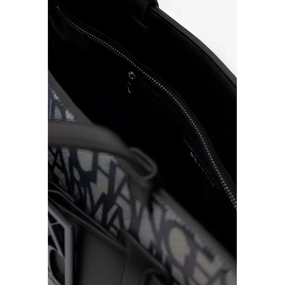 Armani Exchange Black Polyethylene Handbag - Beyzy Store - Armani Exchange