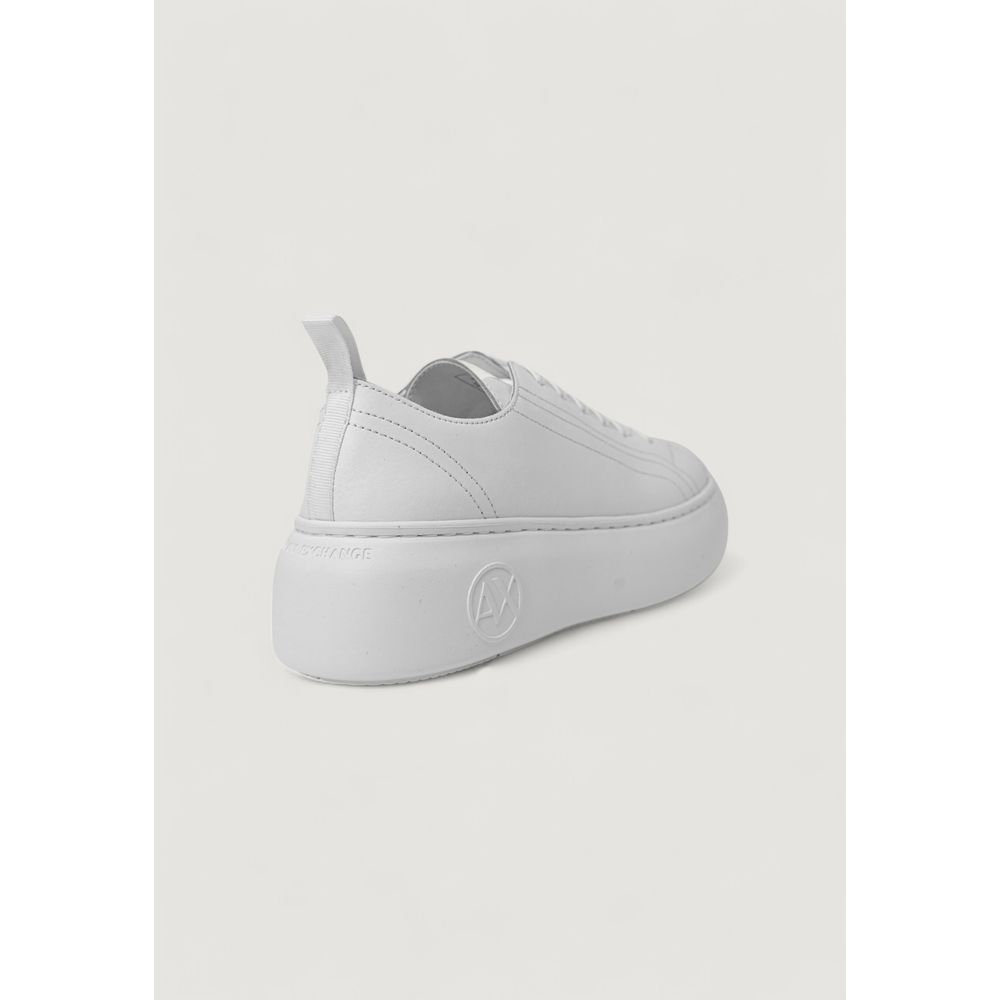 Armani Exchange White Leather Sneaker - Beyzy Store - Armani Exchange