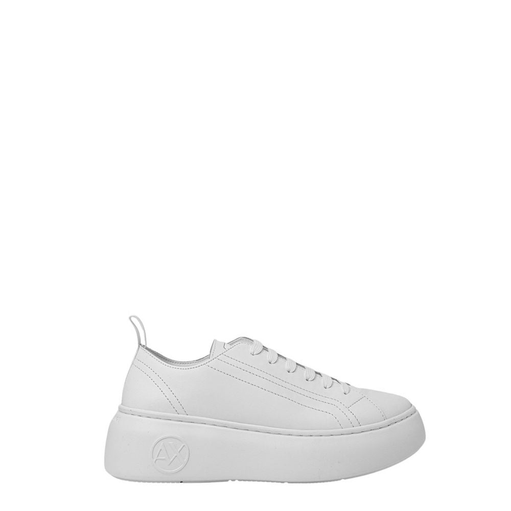 Armani Exchange White Leather Sneaker - Beyzy Store - Armani Exchange