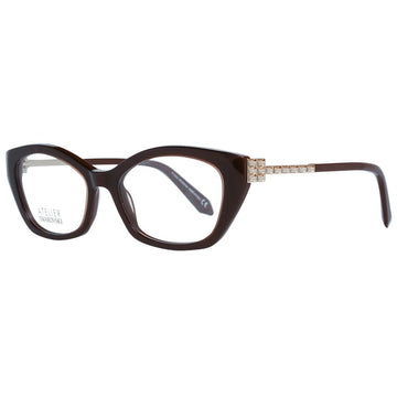 Atelier Swarovski Brown Women Glasses Frame - Beyzy Store - Atelier Swarovski