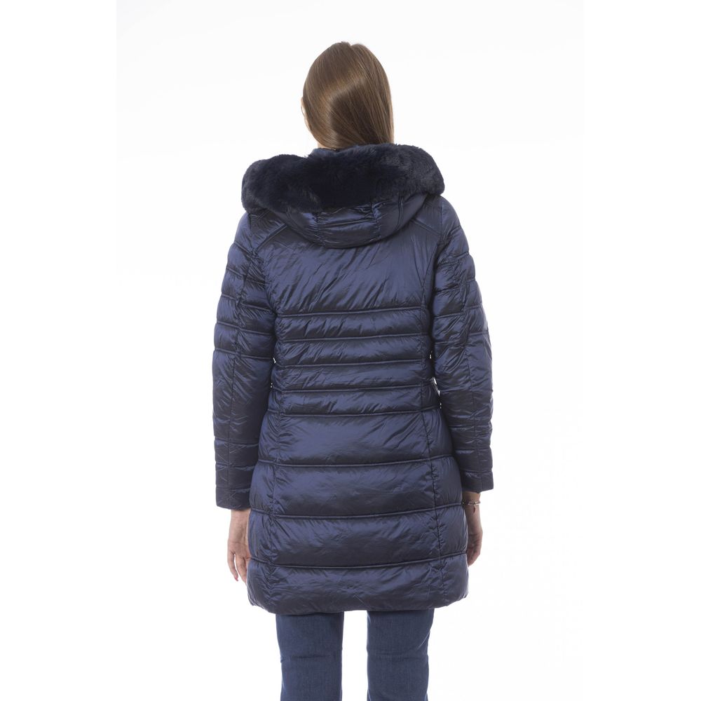 Baldinini Trend Light Blue Polyester Women Jacket - Beyzy Store - Baldinini Trend