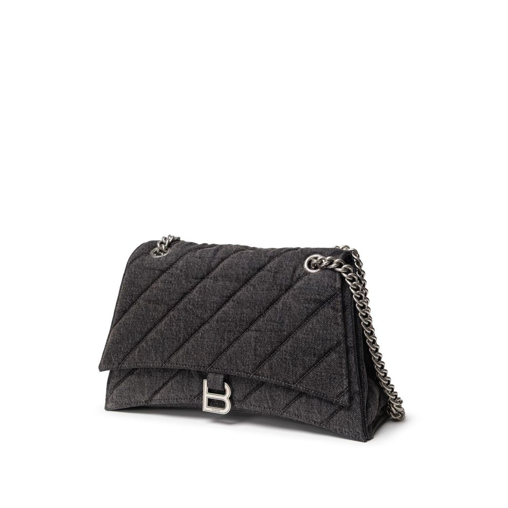 Balenciaga Black Fabric And Leather Shoulder Bag - Beyzy Store - Balenciaga