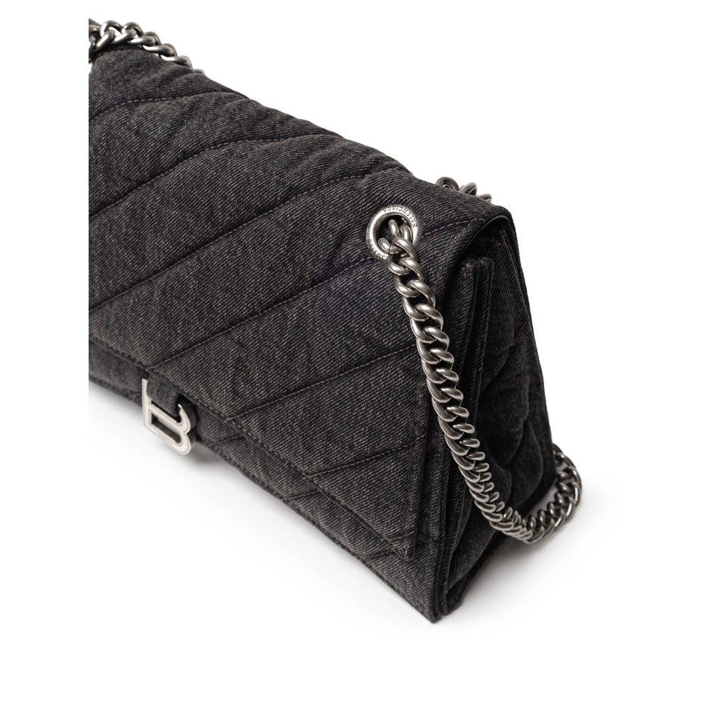 Balenciaga Black Fabric And Leather Shoulder Bag - Beyzy Store - Balenciaga