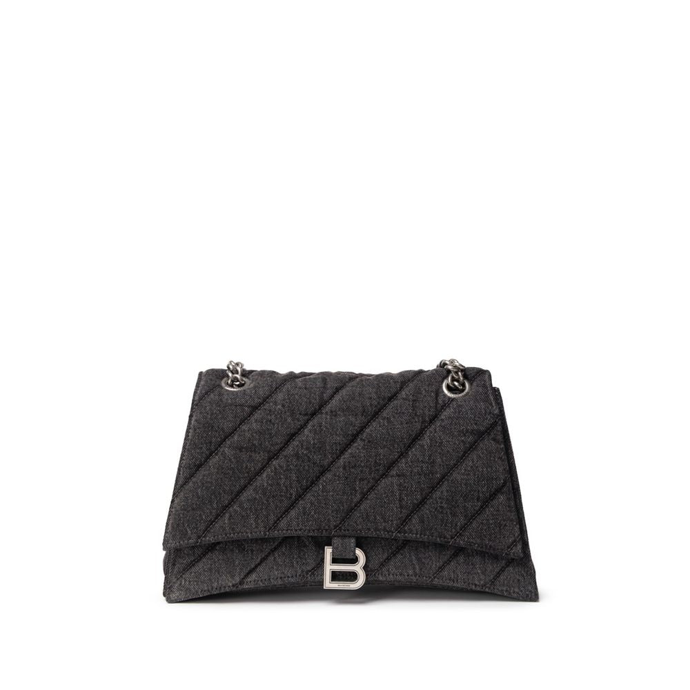 Balenciaga Black Fabric And Leather Shoulder Bag - Beyzy Store - Balenciaga