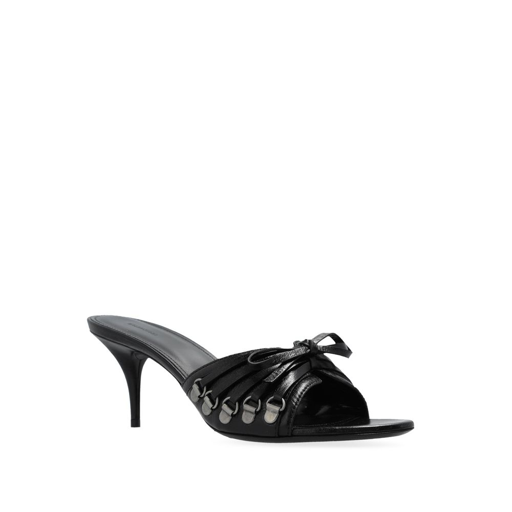 Balenciaga Cagole 70 Leather Sandals - Beyzy Store - Balenciaga