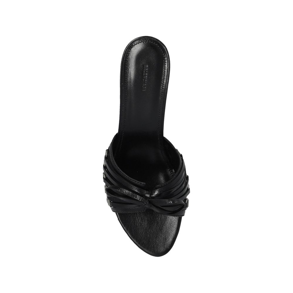 Balenciaga Cagole 70 Leather Sandals - Beyzy Store - Balenciaga
