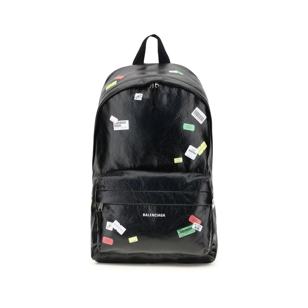 Balenciaga Explorer Backpack with printed stickers - Beyzy Store - Balenciaga