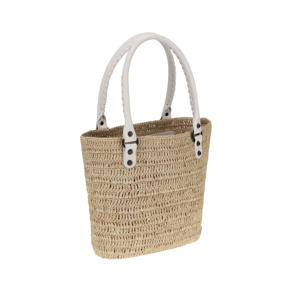 Balenciaga Le City small straw Shoulder Bag - Beyzy Store - Balenciaga