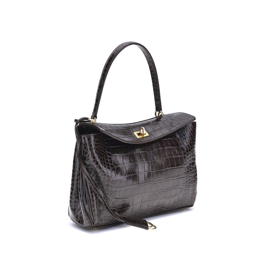 Balenciaga Rodeo Shoulder Bag in crocodile - print leather - Beyzy Store - Balenciaga