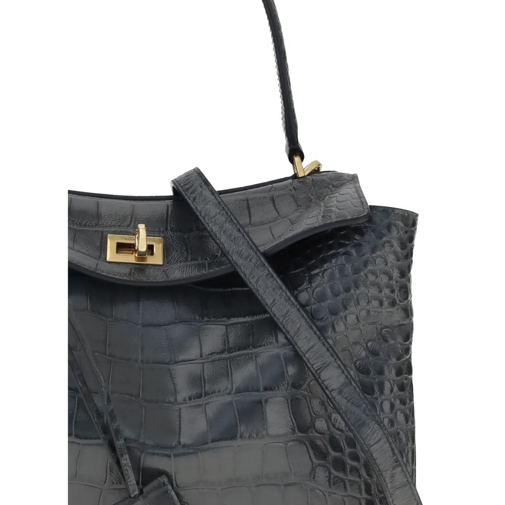 Balenciaga Rodeo Shoulder Bag in crocodile - print leather - Beyzy Store - Balenciaga