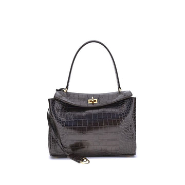 Balenciaga Rodeo Shoulder Bag in crocodile - print leather - Beyzy Store - Balenciaga