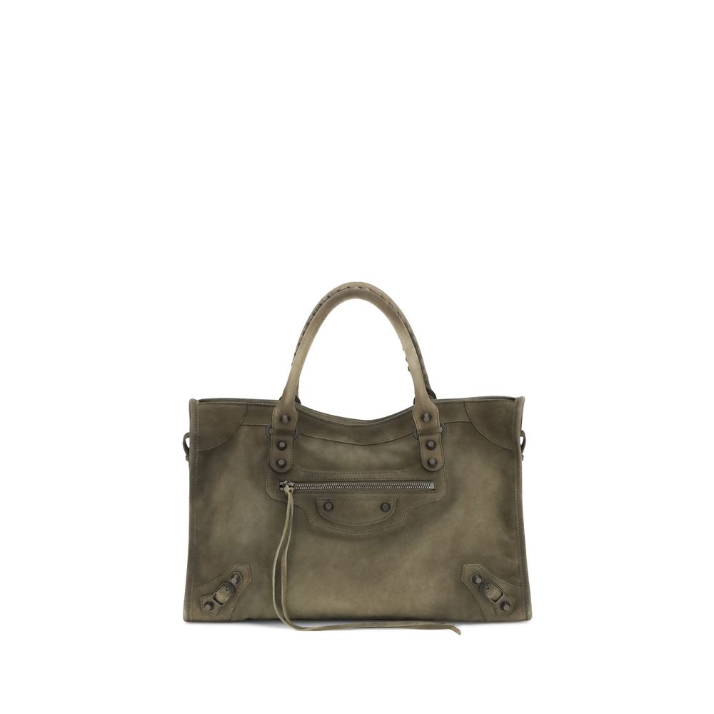 Balenciaga Suede Le City medium Handbag - Beyzy Store - Balenciaga