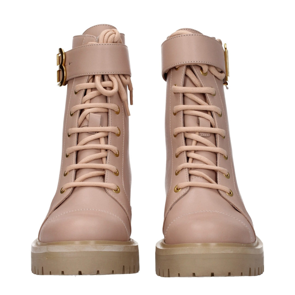 Balmain Beige Leather Ankle - Beyzy Store - Balmain