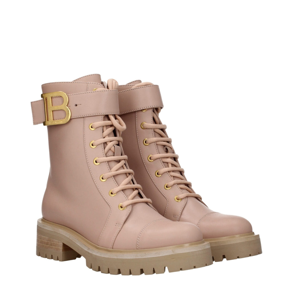 Balmain Beige Leather Ankle - Beyzy Store - Balmain