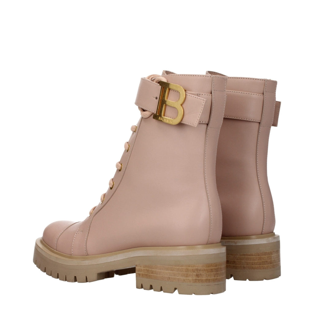 Balmain Beige Leather Ankle - Beyzy Store - Balmain