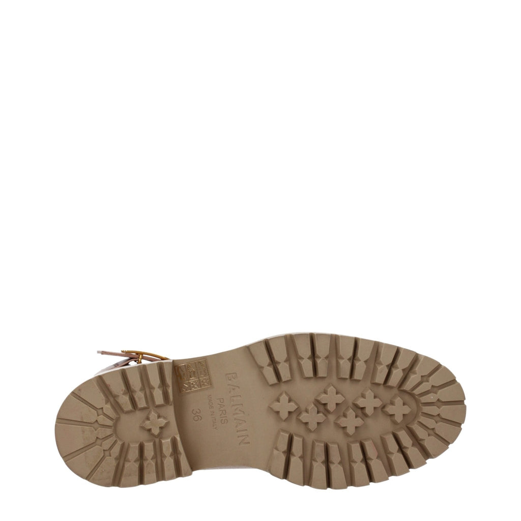 Balmain Beige Leather Ankle - Beyzy Store - Balmain