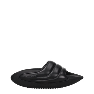 Balmain Black Leather Slipper - Beyzy Store - Balmain