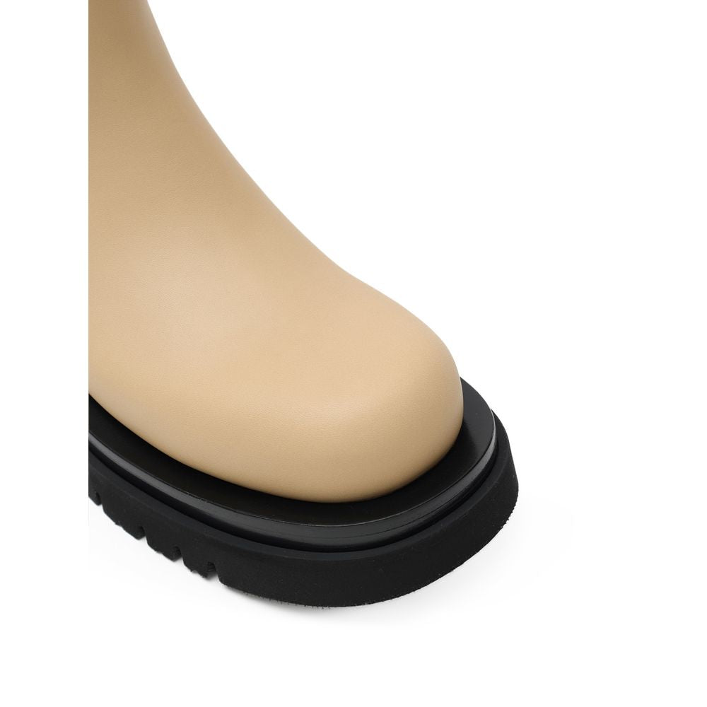 Bottega Veneta Beige Leather Boot - Beyzy Store - Bottega Veneta