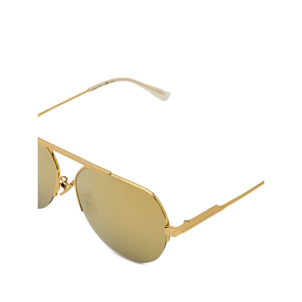 Bottega Veneta Gold Metal Sunglass - Beyzy Store - Bottega Veneta