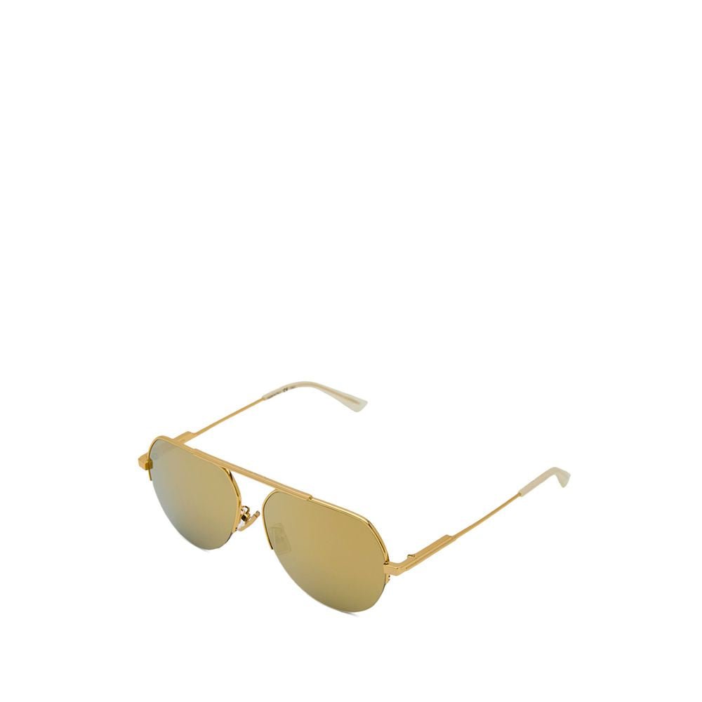 Bottega Veneta Gold Metal Sunglass - Beyzy Store - Bottega Veneta