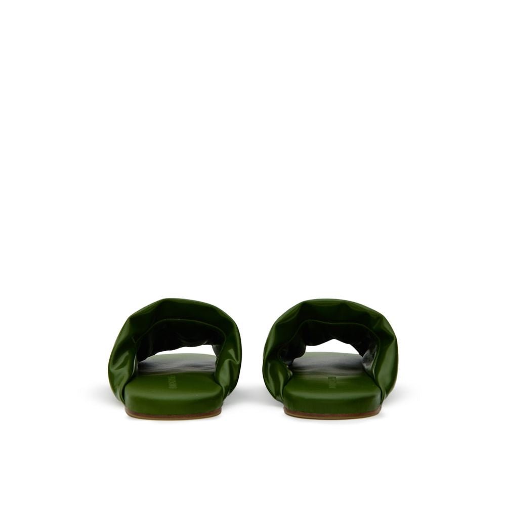 Bottega Veneta Green Leather Slipper - Beyzy Store - Bottega Veneta