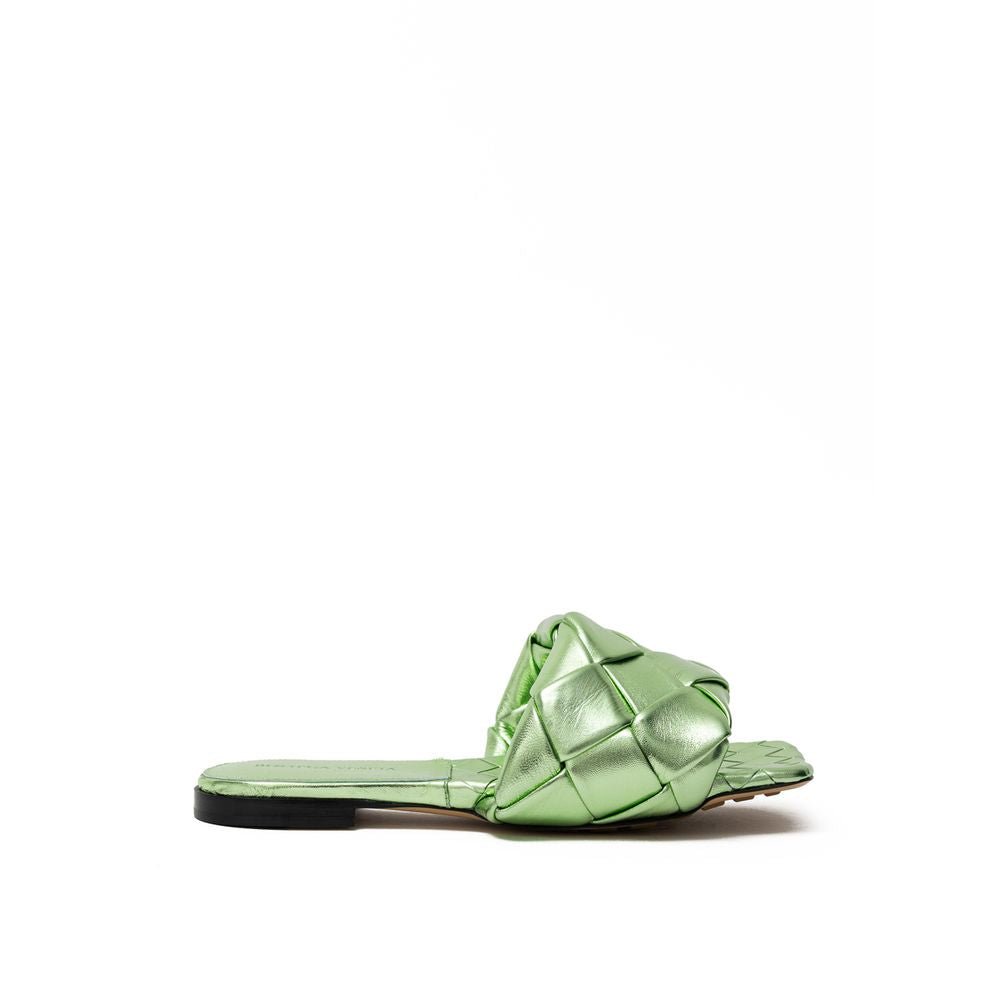 Bottega Veneta Green Leather Slipper - Beyzy Store - Bottega Veneta