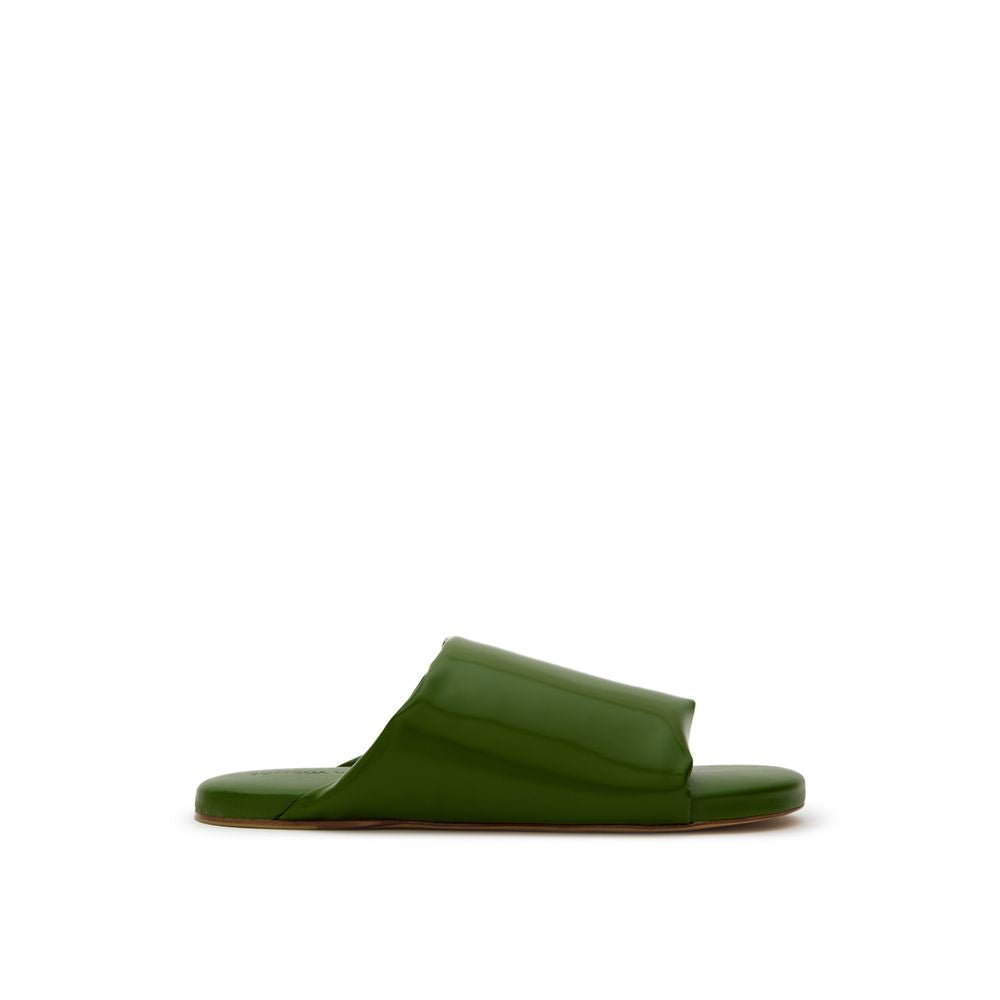 Bottega Veneta Green Leather Slipper - Beyzy Store - Bottega Veneta