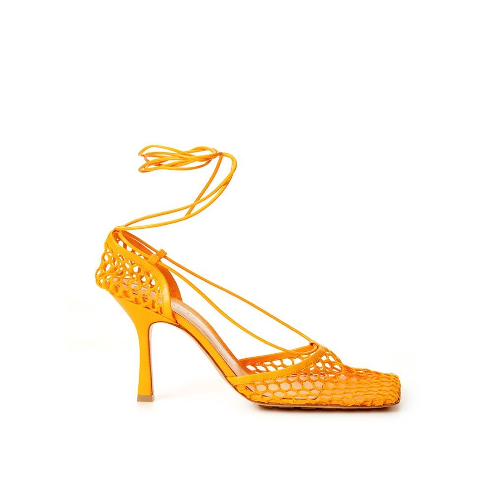 Bottega Veneta Orange Fabric And Leather Sandal - Beyzy Store - Bottega Veneta