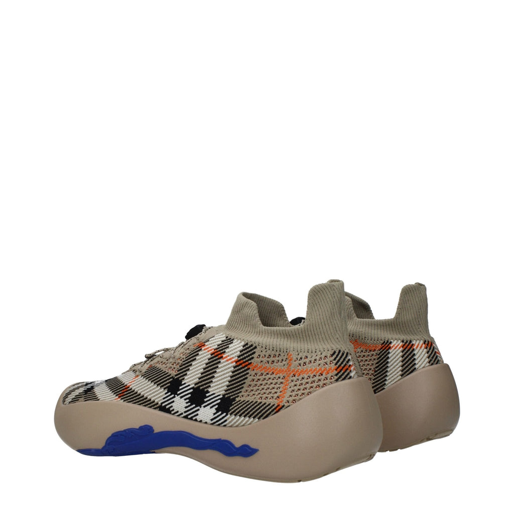 Burberry Beige Fabric Sneakers - Beyzy Store - Burberry