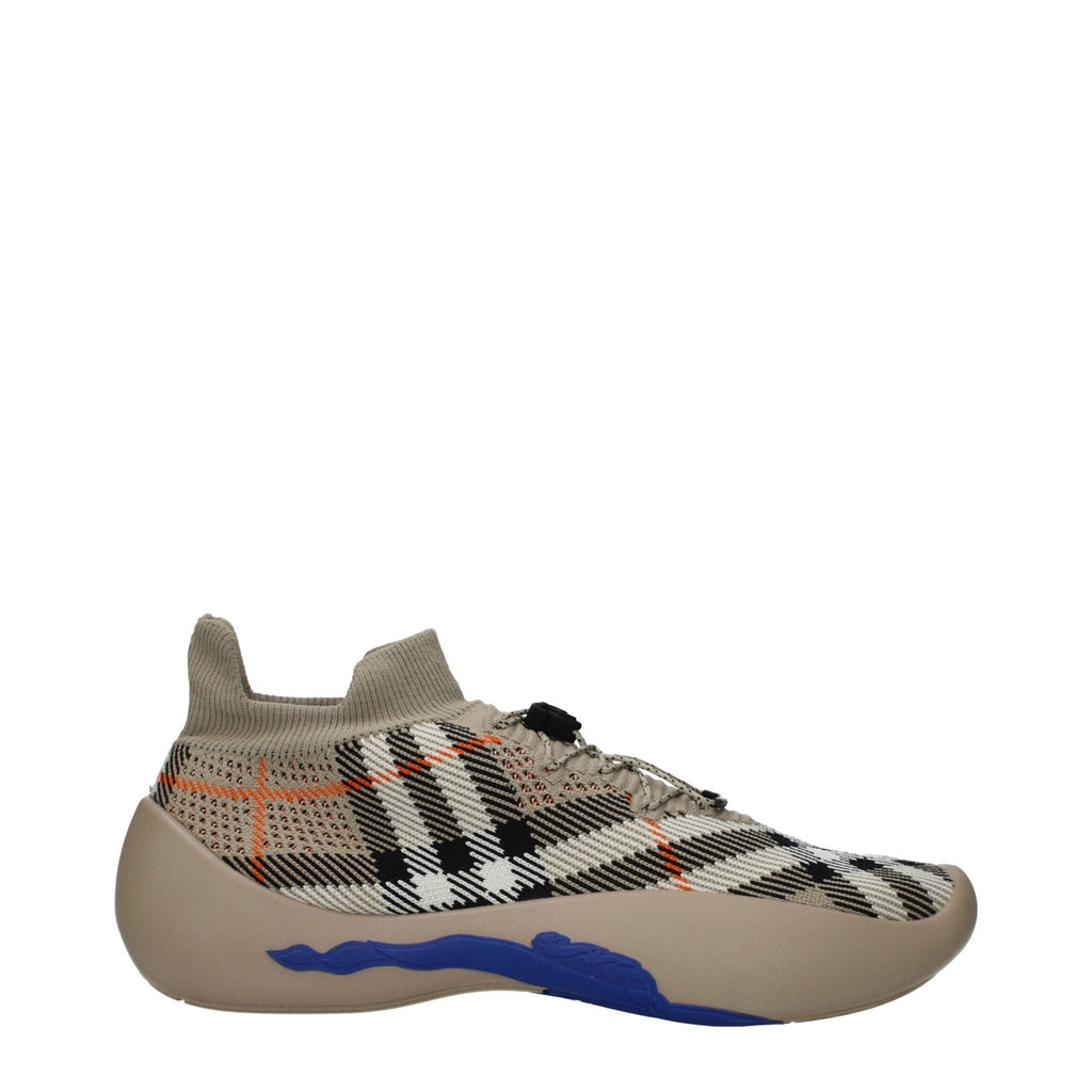 Burberry Beige Fabric Sneakers - Beyzy Store - Burberry