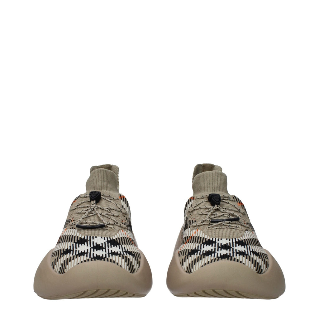 Burberry Beige Fabric Sneakers - Beyzy Store - Burberry
