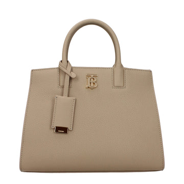 Burberry Beige Leather Handbag - Beyzy Store - Burberry