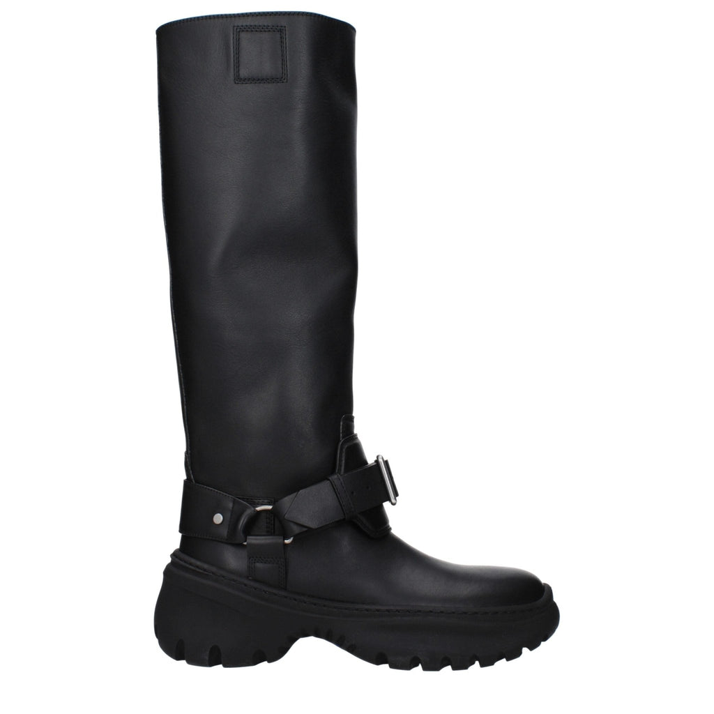 Burberry Black Leather Boot - Beyzy Store - Burberry
