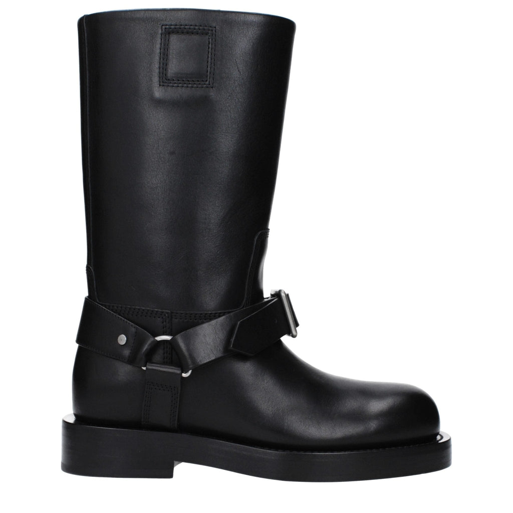 Burberry Black Leather Boot - Beyzy Store - Burberry