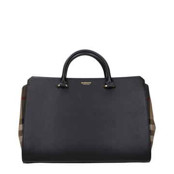 Burberry Black Leather Handbag - Beyzy Store - Burberry