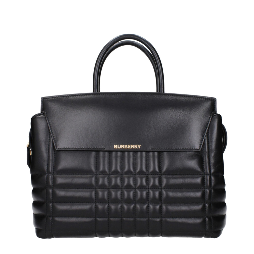 Burberry Black Leather Handbags - Beyzy Store - Burberry