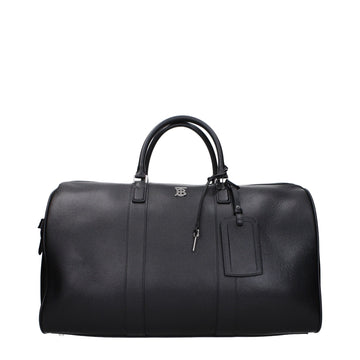 Burberry Black Leather Luggage And Travel - Beyzy Store - Burberry