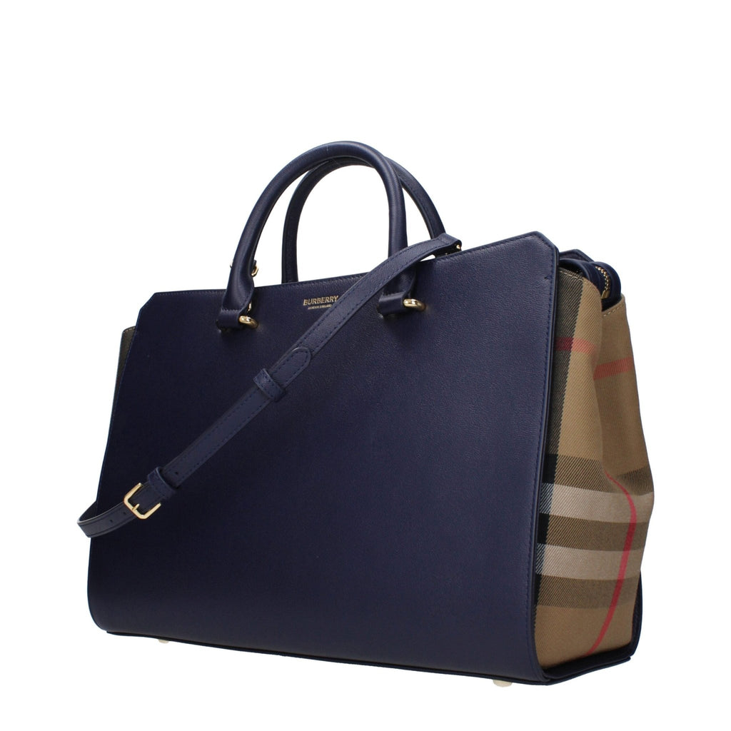Burberry Blue Leather Handbag - Beyzy Store - Burberry