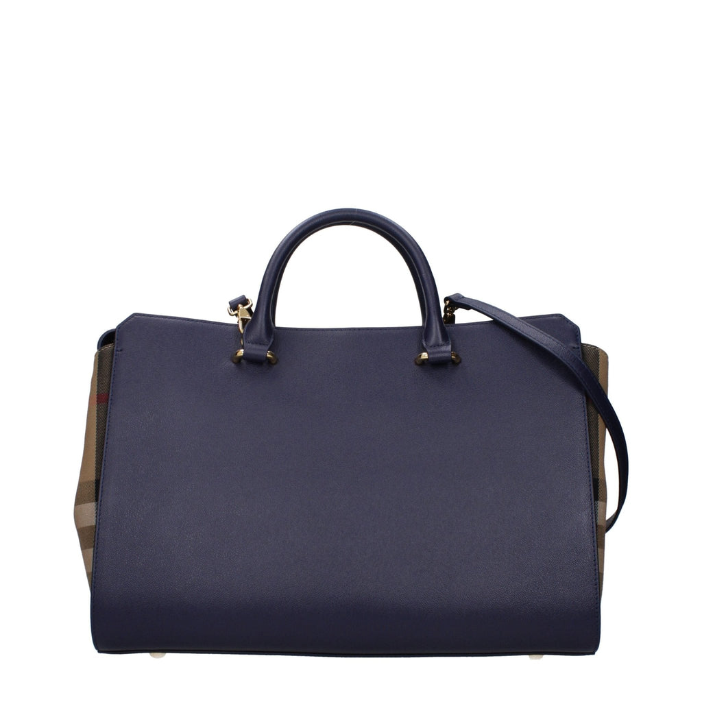 Burberry Blue Leather Handbag - Beyzy Store - Burberry