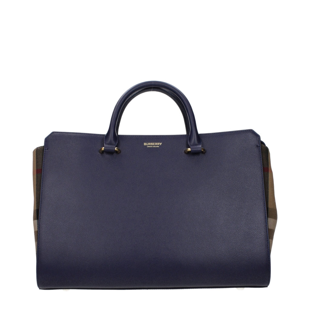 Burberry Blue Leather Handbag - Beyzy Store - Burberry