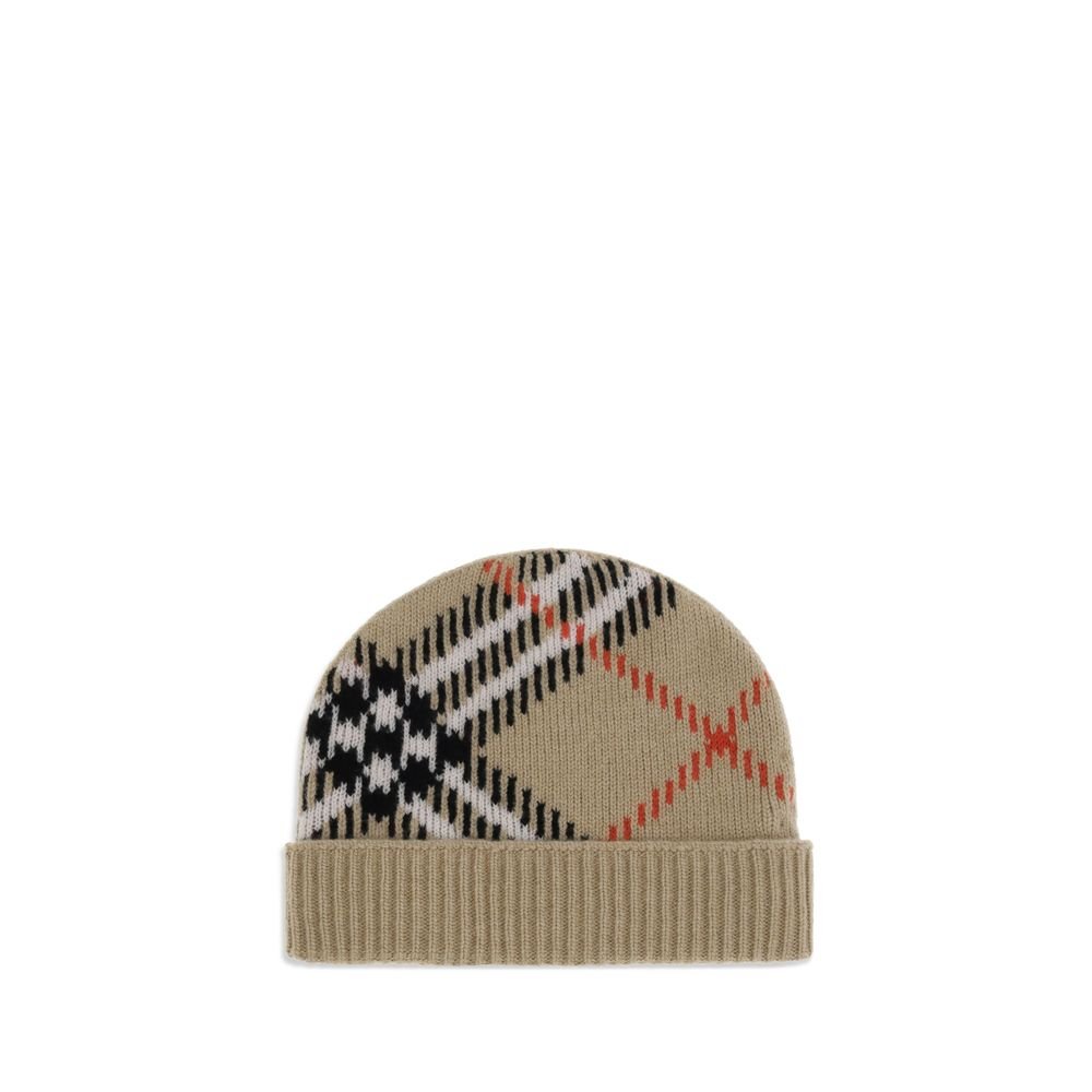 Burberry Cashmere blend Check beanie Hat - Beyzy Store - Burberry